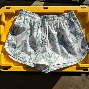 Puma Women's Green Leaf Athletic Shorts